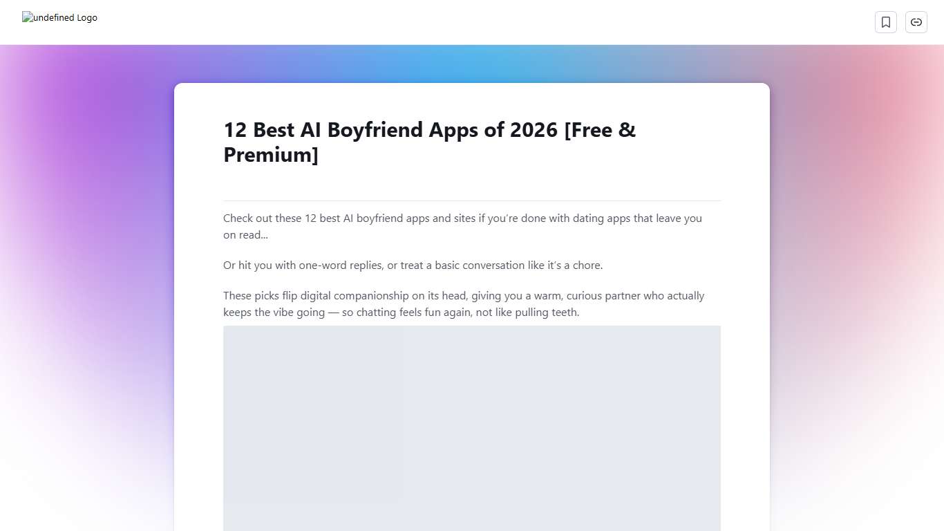 12 Best AI Boyfriend Apps of 2026 [Free & Premium] Scribe